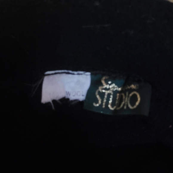Vintage Black Wool Bowler Hat‎